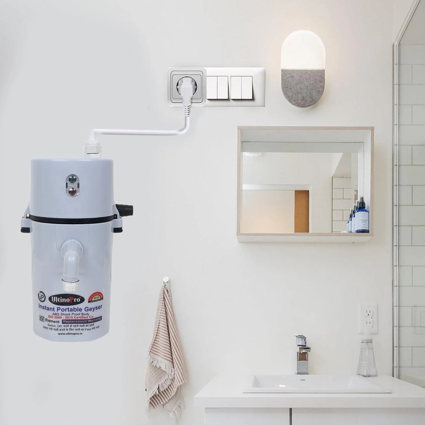 Instant Electric Mini Portable Geyser